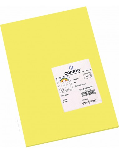 Canson Guarro Pack de 50 Cartulinas Iris A4 de 185g - 21x29.7cm - Color Kiwi