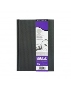 Daler Rowney Simply Cuaderno de Dibujo Cosido A5 - 100g m2 - Cubierta Rigida - 54 Hojas - Color Blanco