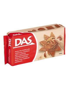 Das Pasta para Modelar - 500gr - Facil de Trabajar - Seca al Aire - Color Terracota