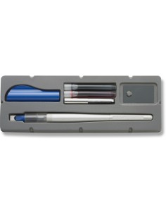Pilot Pack de Pluma Estilografica Parallel Pen 6.0mm - Punta de Acero - Trazo de 6.0mm - 2 Recargas-Kit Limpieza Interior y