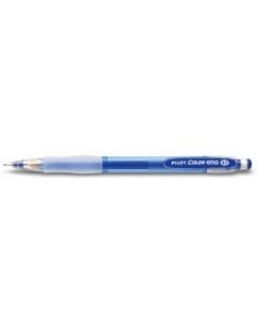 Pilot Portaminas Color Eno H-197 - Trazo 0.7mm - Grip de Goma - Goma de Borrar - Mina Color Azul
