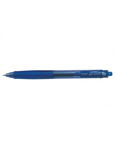 Pilot Boligrafo de Gel G-Knock - Recargable - Fabricado con Plastico Reciclado - Punta de Bola 0.7mm - Trazo 0.32mm - Color