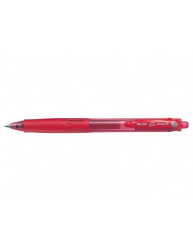 Pilot Boligrafo de Gel G-Knock - Recargable - Fabricado con Plastico Reciclado - Punta de Bola 0.7mm - Trazo 0.32mm - Color