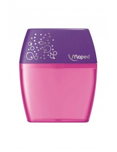 Maped Shaker Sacapuntas con Deposito de Gran Capacidad - 2 Agujeros - Forma Ergonomica - Colores Surtidos - Caja Expositora