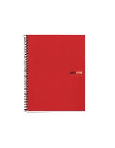 Miquel Rius Notebook6 Cuaderno de Espiral Formato A5 - 150 Hojas de 70gr Microperforadas con 2 Taladros - Cubiertas de