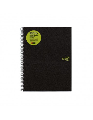 Miquel Rius Notebook4 Eco Cuaderno de Espiral Formato A5 - Papel 100-Recuperado Post-Consumo - 120 Hojas de 80gr