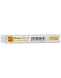 Pilot Pack de 6 Minas para Portaminas Color Eno H-197 0.7mm - Minas Color Amarillo