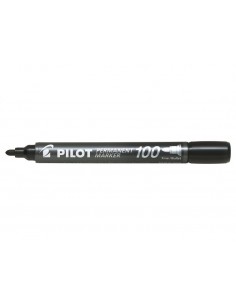 Pilot Rotulador Permanente 100 - Punta Fina de Bala 4 5mm - Trazo 1mm - Color Negro
