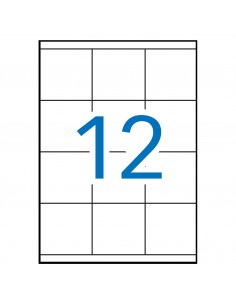 Apli Etiquetas Blancas Permanentes 70.0 x 67.7 mm 100 Hojas