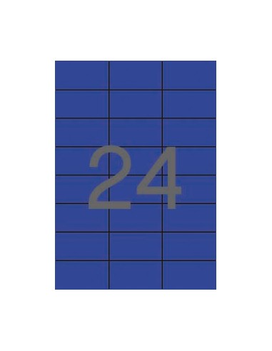 Apli Etiquetas Azules Permanentes 70.0 x 37.0mm 20 Hojas