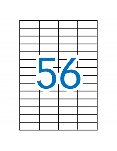 Apli Etiquetas Blancas Permanentes 52.5 x 21.2mm 500 Hojas