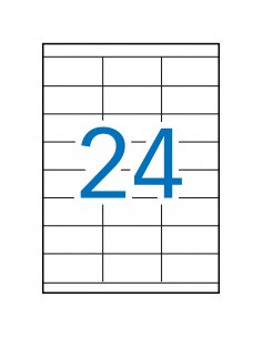 Apli Etiquetas Blancas Permanentes 70.0 x 35.0mm 500 Hojas