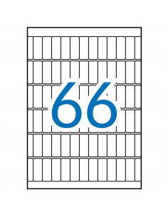 Apli Etiquetas A5 Blancas 12.0 x 30.0mm 15 Hojas