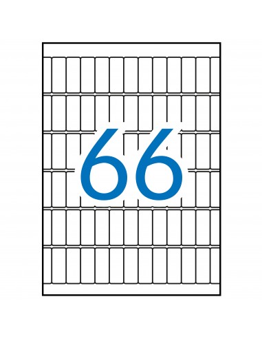 Apli Etiquetas A5 Blancas 12.0 x 30.0mm 15 Hojas