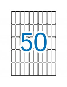 Apli Etiquetas A5 Blancas 13.0 x 40.0mm 15 Hojas