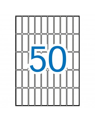 Apli Etiquetas A5 Blancas 13.0 x 40.0mm 15 Hojas