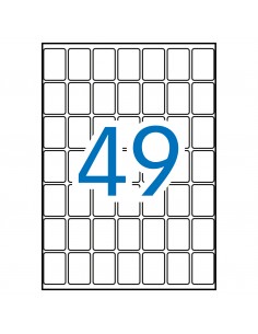 Apli Etiquetas A5 Blancas 19.0 x 27.0mm 15 Hojas