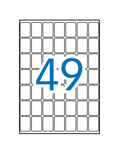 Apli Etiquetas A5 Blancas 19.0 x 27.0mm 15 Hojas