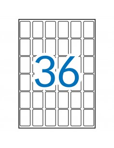 Apli Etiquetas A5 Blancas 22.0 x 32.0mm 15 Hojas