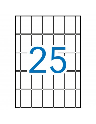 Apli Etiquetas A5 Blancas 25.0 x 40.0mm 15 Hojas