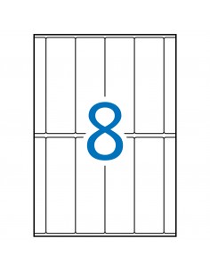 Apli Etiquetas A5 Blancas 31.0 x 100.0mm 15 Hojas