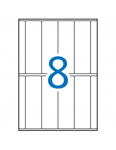 Apli Etiquetas A5 Blancas 31.0 x 100.0mm 15 Hojas
