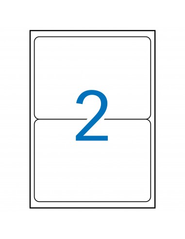 Apli Etiquetas Blancas Permanentes 199.6 x 144.5mm 100 Hojas