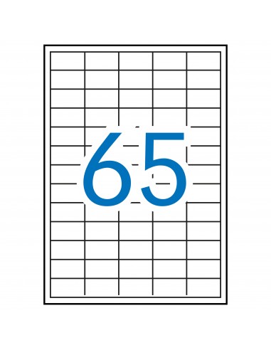 Apli Etiquetas Blancas Permanentes para Laser 38.0 x 21.2mm 250 Hojas