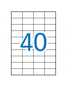 Apli Etiquetas Blancas Permanentes para Laser 52.5 x 29.7mm 250 Hojas