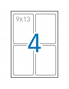 Apli Etiquetas Blancas Calidad Foto 88.9 x 127.0mm 10 Hojas