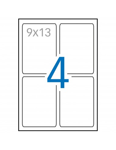 Apli Etiquetas Blancas Calidad Foto 88.9 x 127.0mm 10 Hojas