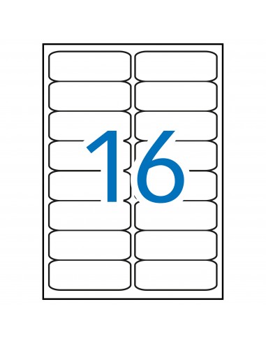 Apli Etiquetas Blancas Calidad Foto 99.1 x 34.0mm 10 Hojas