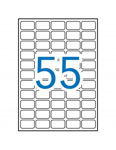 Apli Etiquetas Blancas Removibles 36.8 x 23.8mm 100 Hojas