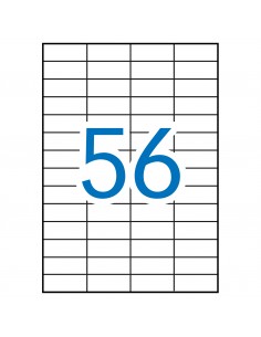 Apli Etiquetas Blancas Removibles 52.5 x 21.2mm 100 Hojas