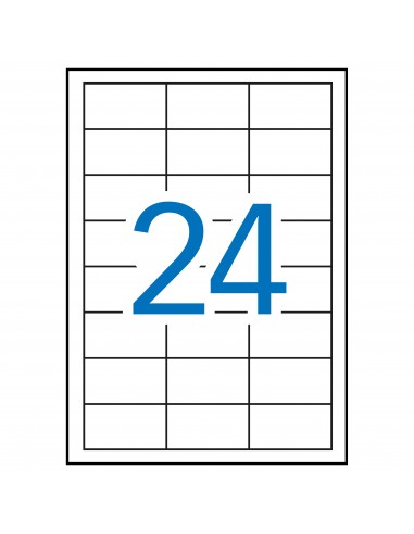 Apli Etiquetas Blancas Removibles 64.6 x 33.8mm 100 Hojas