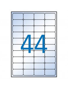 Apli Etiquetas Transparentes Permanentes 48.5 x 25.4mm 10 Hojas