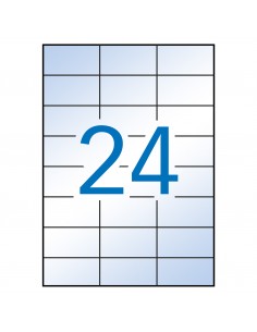 Apli Etiquetas Transparentes Permanentes 70.0 x 37.0mm 10 Hojas