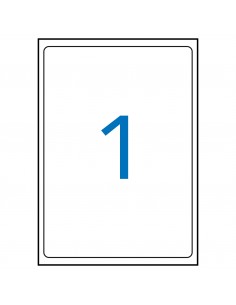 Apli Etiquetas Blancas Calidad Foto para Laser 199.6 x 289.1mm 10 Hojas