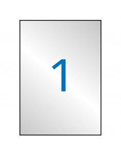 Apli Etiquetas Metalizadas Plata 210.0 x 297.0mm 20 Hojas