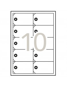 Apli Etiquetas Colgantes Imprimibles 98 x 57mm 10 Hojas