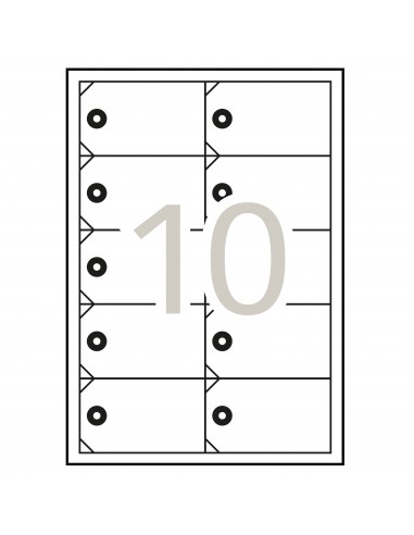 Apli Etiquetas Colgantes Imprimibles 98 x 57mm 10 Hojas