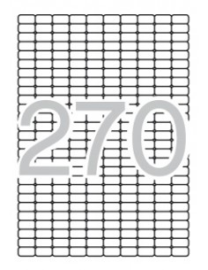 Apli Etiquetas Blancas Removibles 17.8 x 10.0mm 25 Hojas