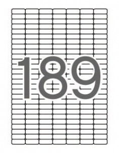 Apli Etiquetas Blancas Removibles 25.4 x 10.0mm 25 Hojas