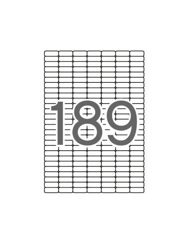 Apli Etiquetas Blancas Removibles 25.4 x 10.0mm 25 Hojas