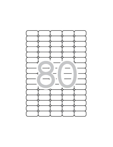 Apli Etiquetas Blancas Removibles 35.6 x 16.9mm 25 Hojas
