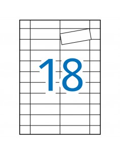 Apli Etiquetas Blancas Magneticas 80.0 x 28.0mm 5 Hojas