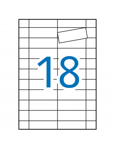 Apli Etiquetas Blancas Magneticas 80.0 x 28.0mm 5 Hojas