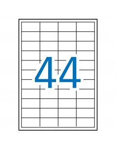 Apli Etiquetas Blancas Permanentes 48.5 x 25.4mm 500 Hojas