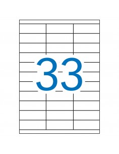 Apli Etiquetas Blancas Permanentes 70.0 x 25.4mm 500 Hojas