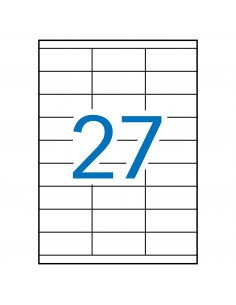 Apli Etiquetas Blancas Permanentes 70.0 x 30.0mm 500 Hojas